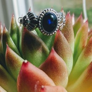 Black Opal Ring